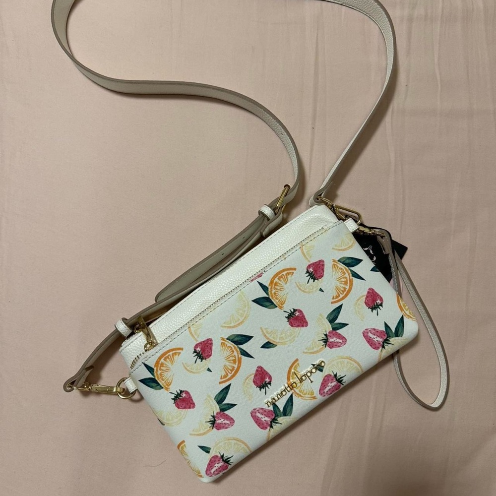 Crossbody Bag with Fruit Prints